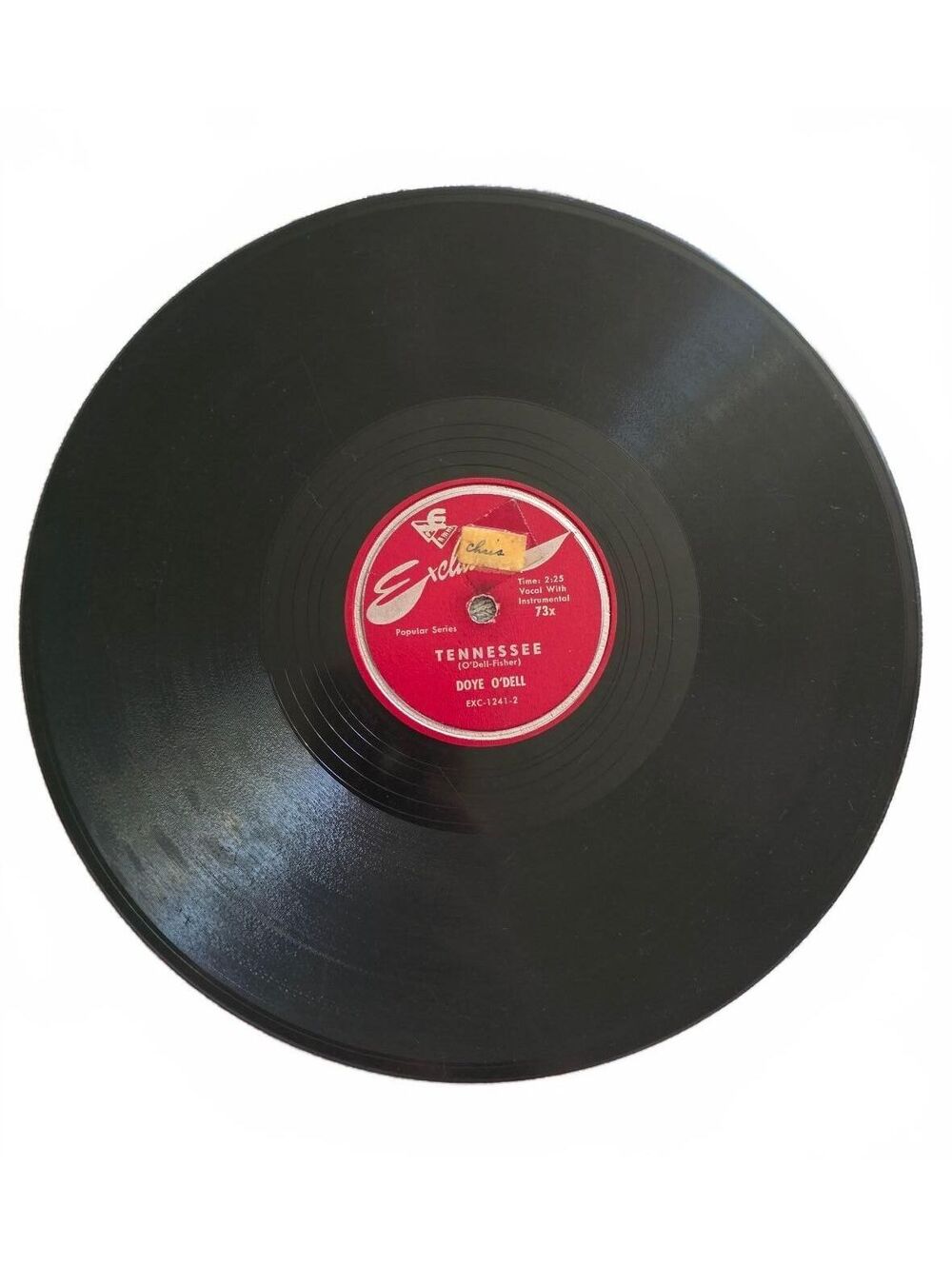 VINTAGE DOYE O'DELL Red Head Polka 10" 78 RPM Shellac Record Exclusive EXC-1330